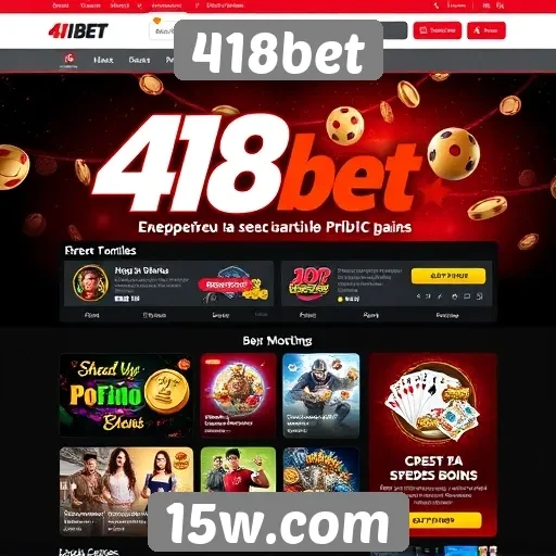 Exploração do design e usabilidade do site 418bet